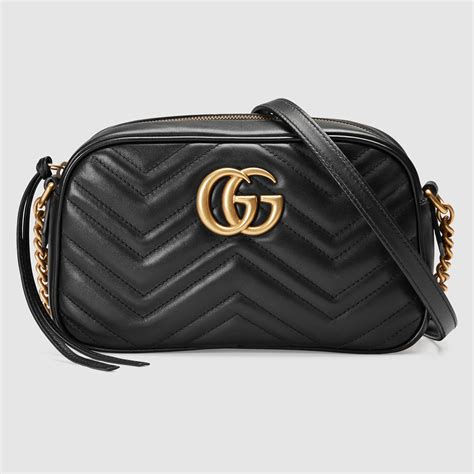 black leather gucci shoulder bag long strap|gucci matelasse leather shoulder bag.